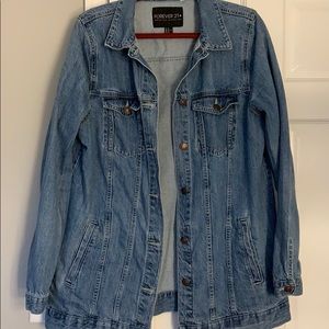 Long jean jacket!!
